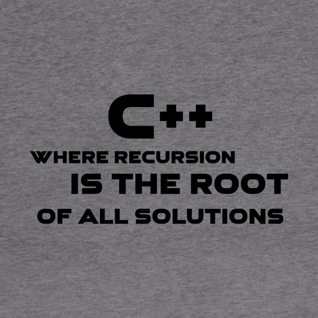 C++ Where Recursion Is The Root Of All Solutions Programming by Furious Designs